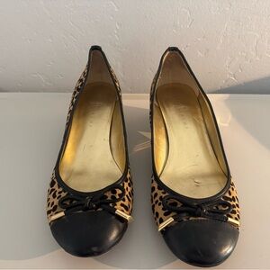 Ivanka Trump Leopard heal with Black Toe